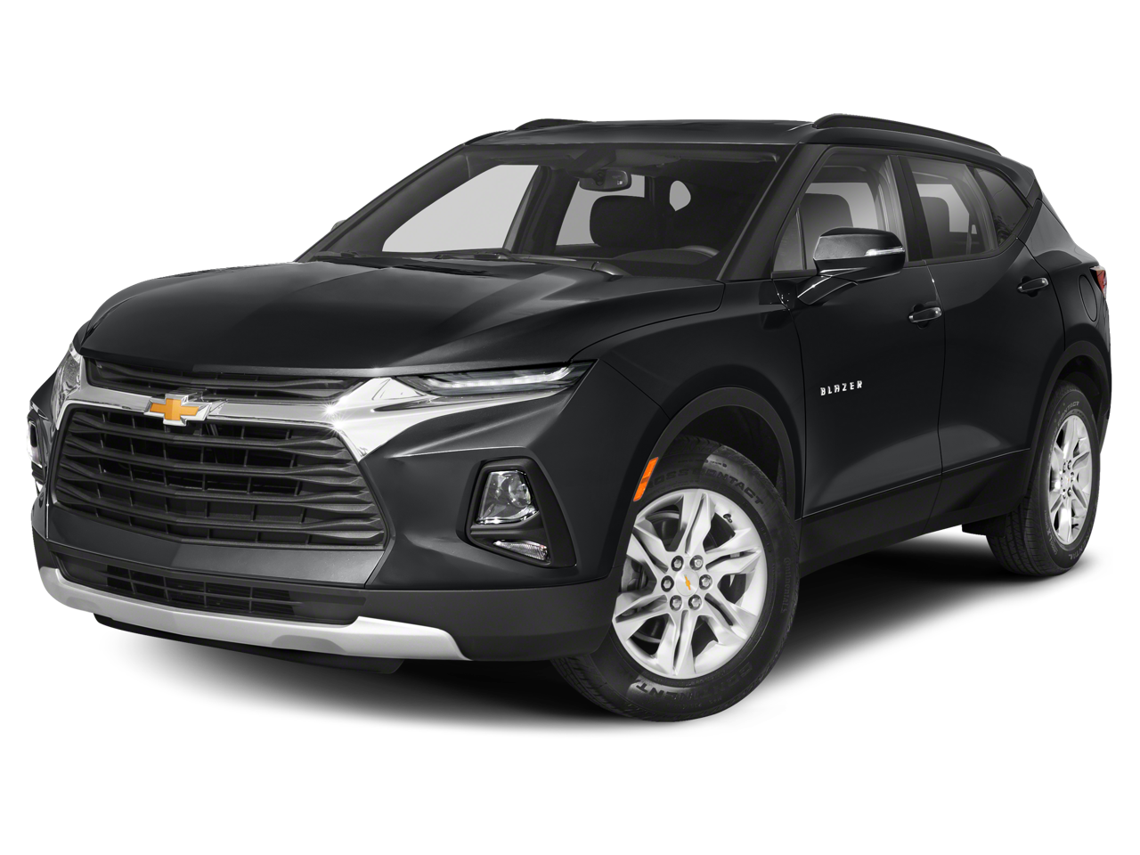 2021 Chevrolet Blazer LT in Silver Ice Metallic — front three-quarter view