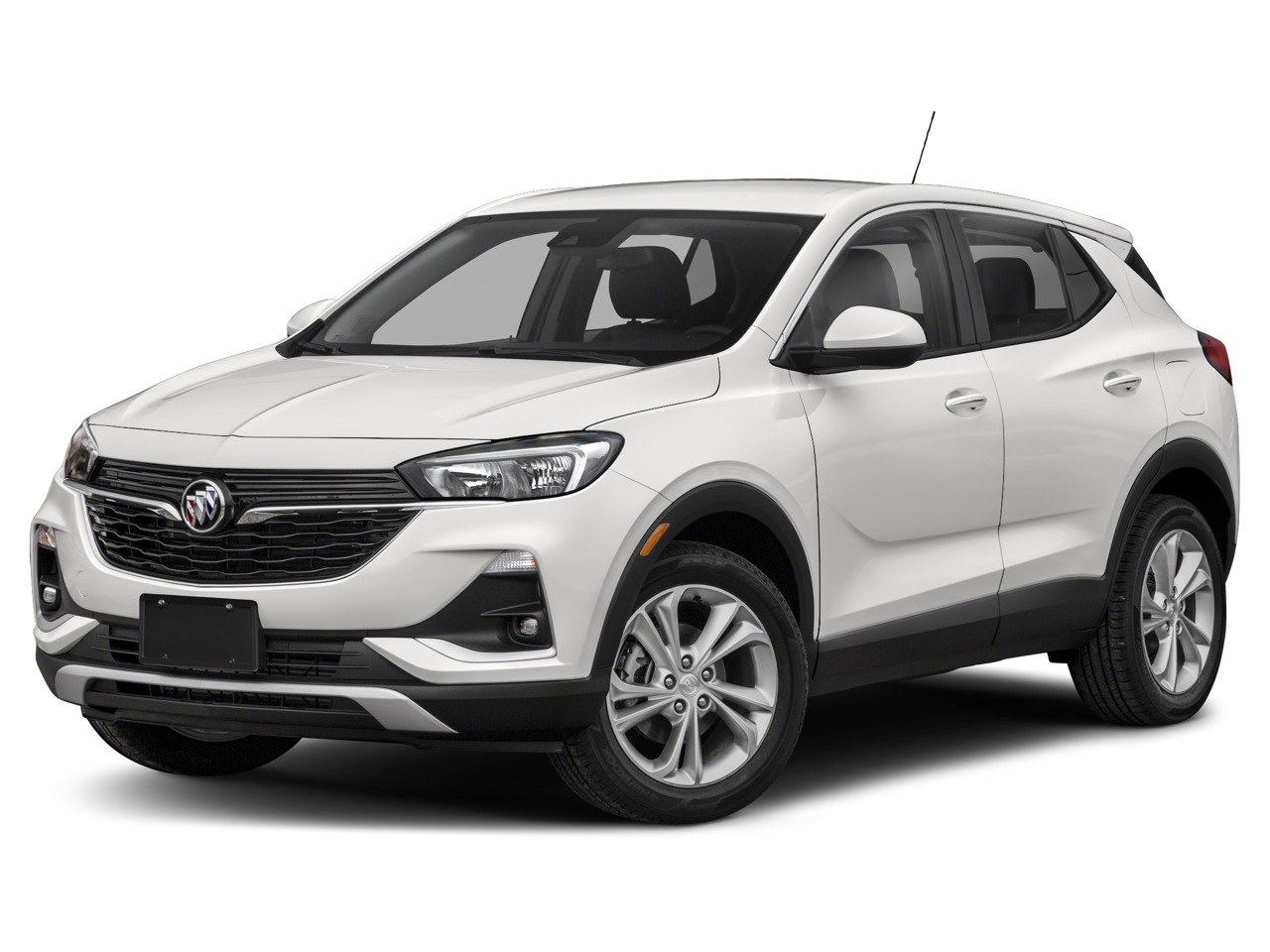 2022 Buick Encore GX Select in Satin Steel Metallic — front three-quarter view