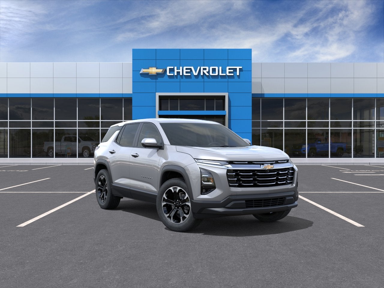 2026 Chevrolet Equinox LT in Sterling Gray Metallic — front three-quarter view